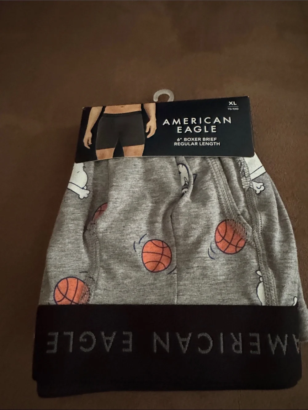 Snoopy Boxer Briefs Mens XL American Eagle Basketball